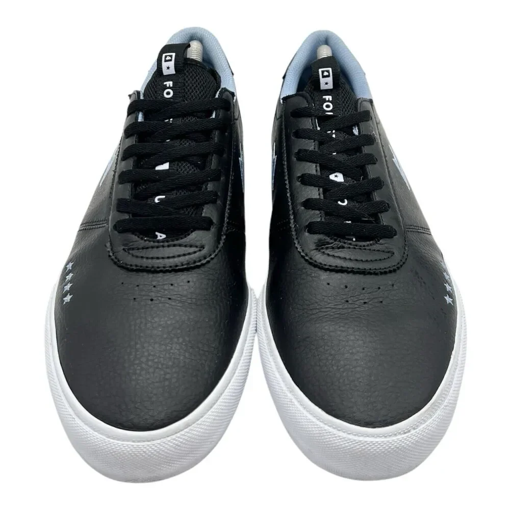 Lakai Manchester Mens Size 10 Black Leather‎ Shoes Skate Sneakers 4 Star Logo